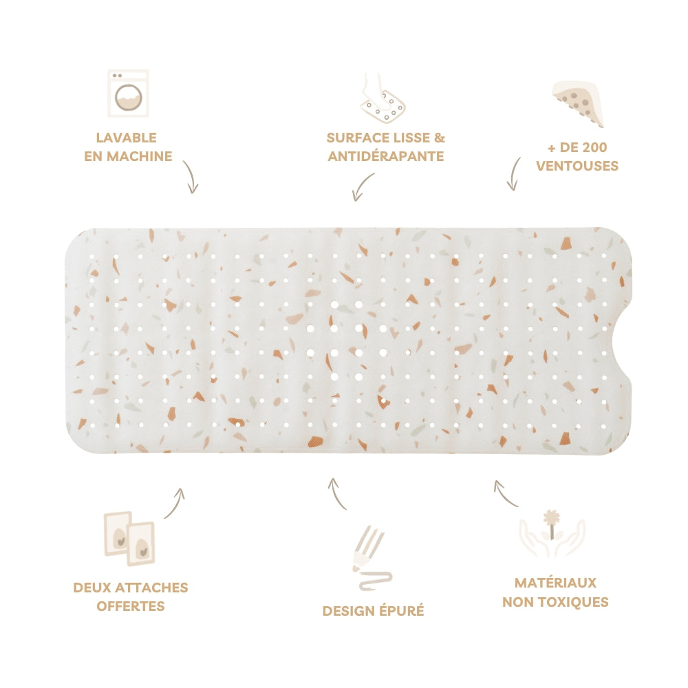 Avantages tapis de bain terrazzo