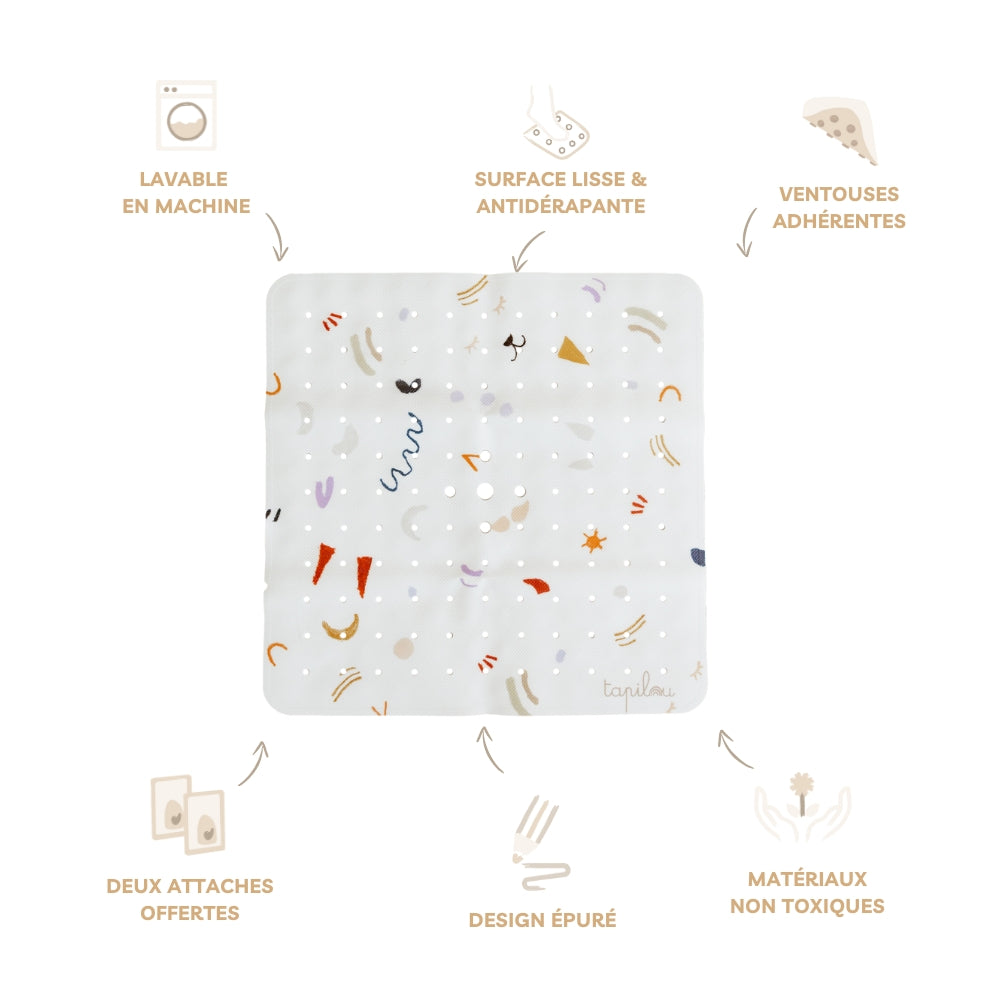 illustration tapis de douche méli mélo tapilou