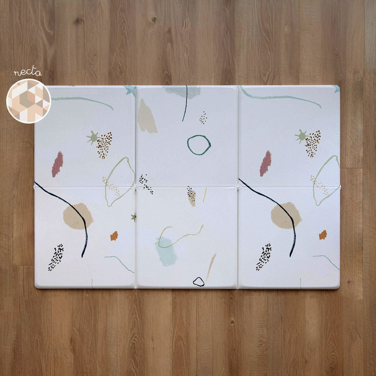 tapis de jeu pliable le gribouille recto et verso