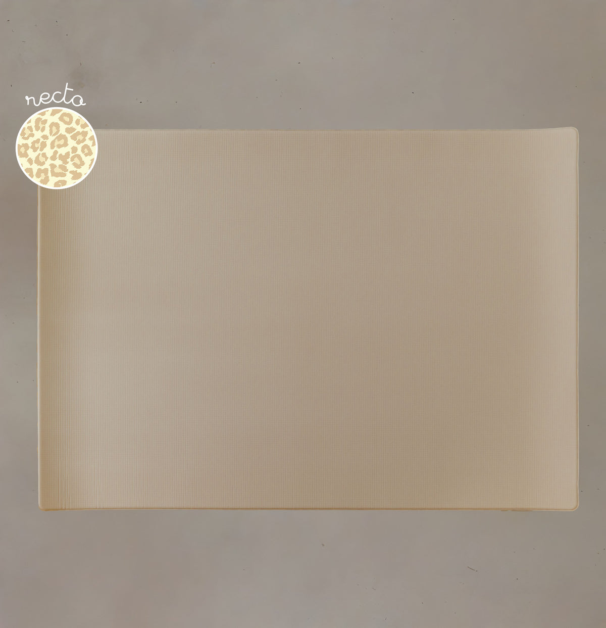 tapis de jeu l réversible uni beige tapilou