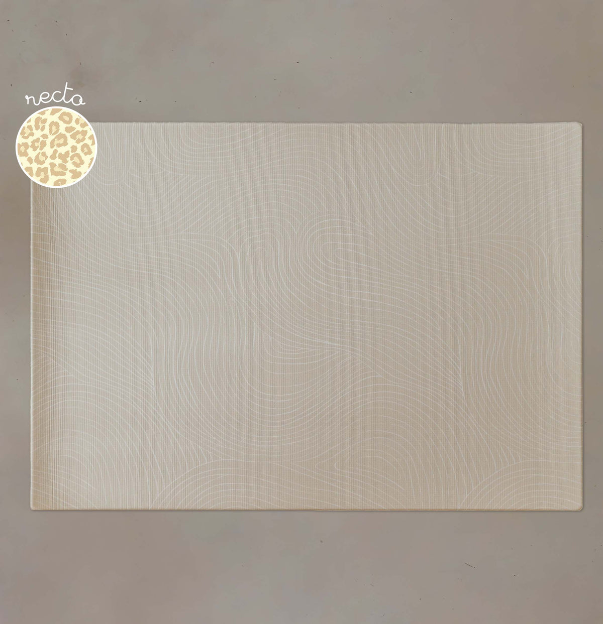 tapis de jeu l réversible motif épuré tapilou